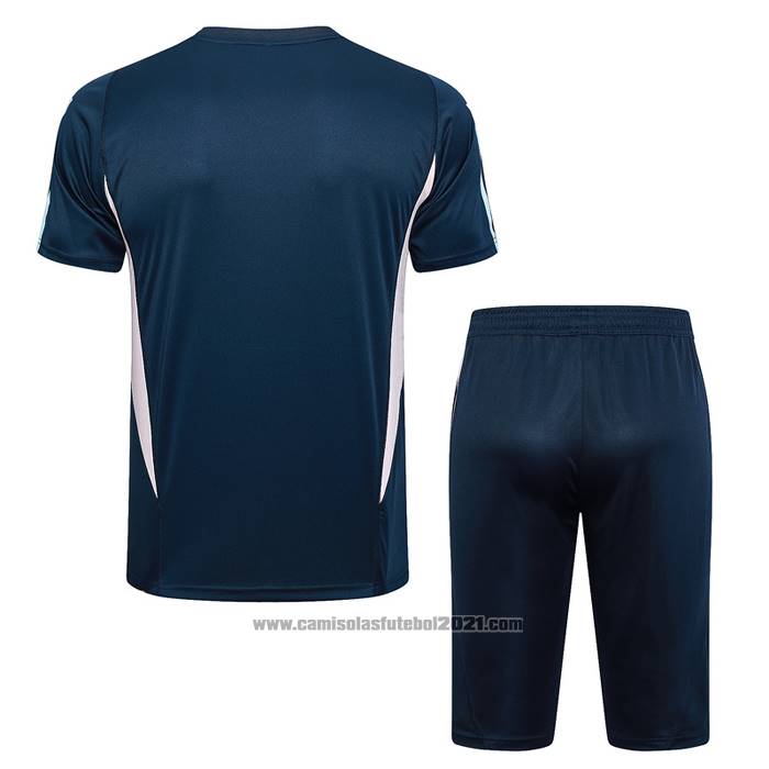Fato de Treino Ajax Manga Curta 2023-2024 Azul - Calcas Curta